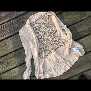 Bongo cream lace cardigan